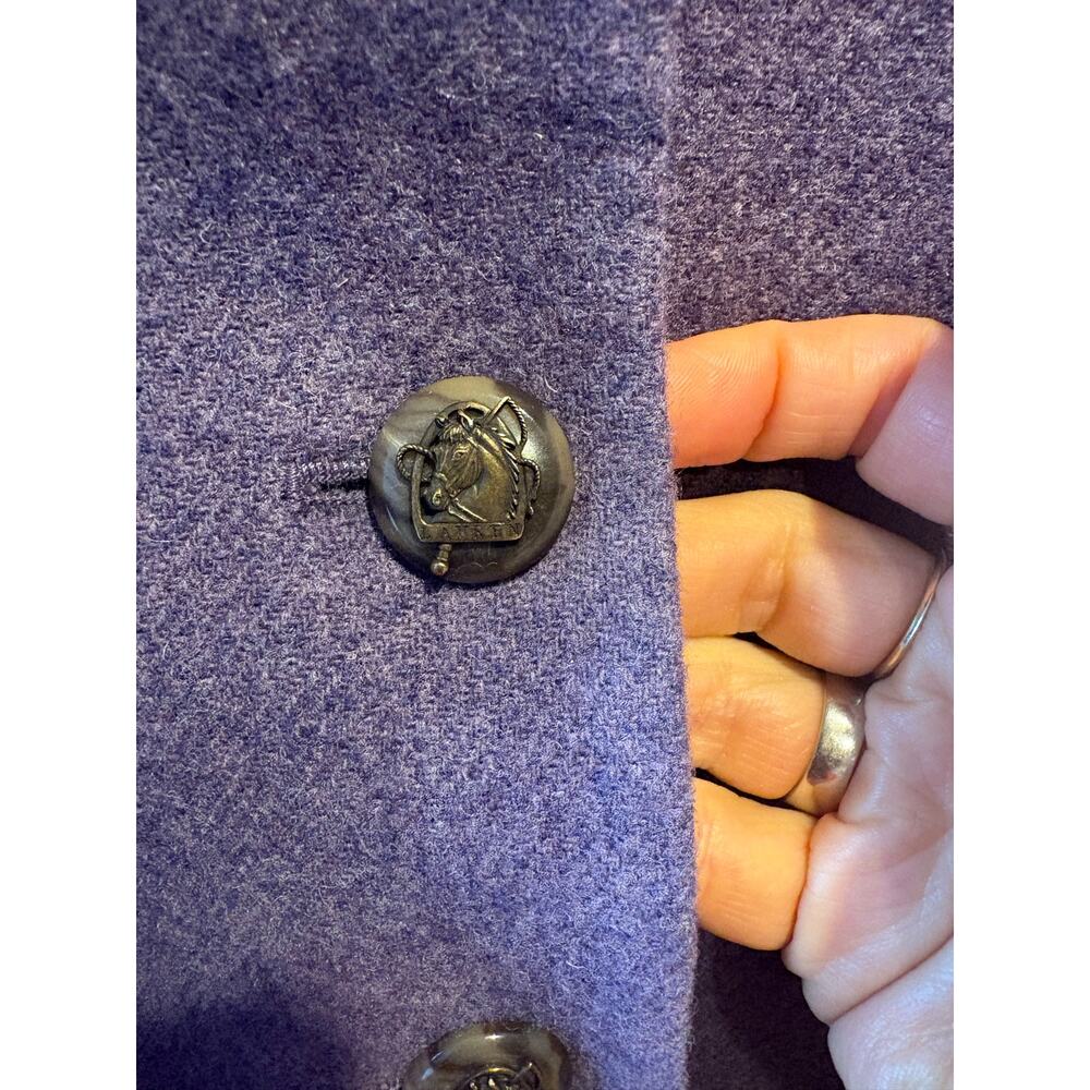 Lauren Ralph Lauren women's purple wool equestrian career blazer size 4. - Picture 4 of 8